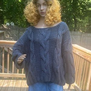 POL Oversized Cable Knit Sweater size S